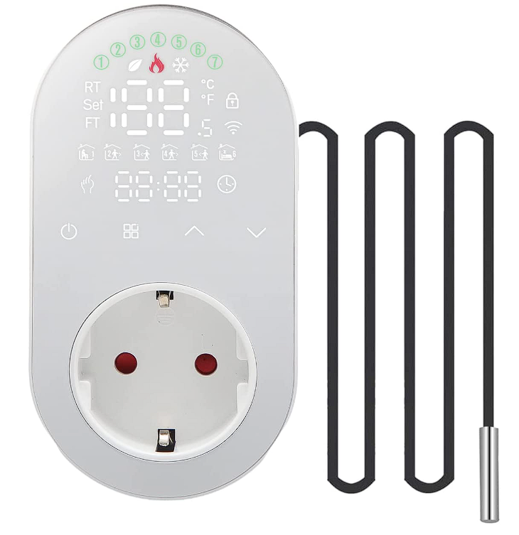 Irishom Funk Thermostat Steckdose mit externem Temperaturfühler für Heiz- und Klimageräte für nur 26,99€ inkl. Versand