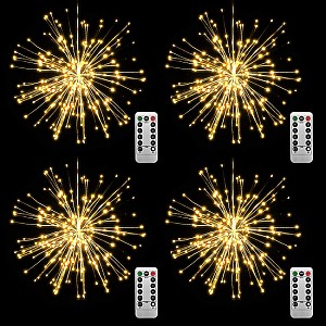 4er Pack Lixada Feuerwerk LED Lichterkette mit 150 LEDs für 24,99€