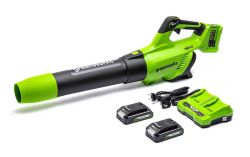 Wieder da: Greenworks Tools Axial 48V Akku Laubbläser mit 2x 2Ah Akkus für 149,99€