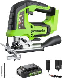 Greenworks Tools 24V Akku-Stichsäge mit 2Ah Akku und Ladegerät für 84,99€ (statt 99,99€)