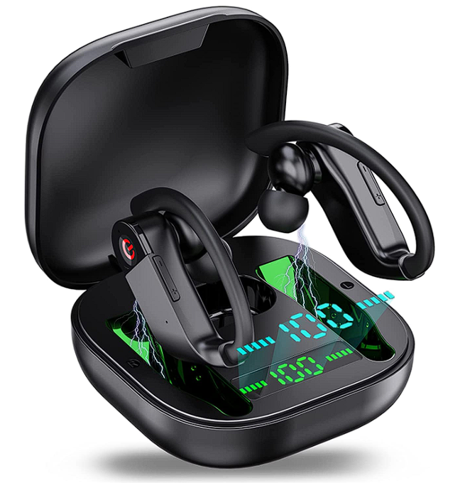Bluetooth 5.1 In Ear Sport Kopfhörer mit Noise Cancelling, HD Mikrofon, 40H Deep Bass und IP7 wasserdicht für nur 14,99€ inkl. Versand