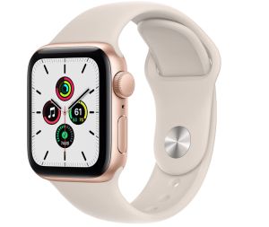 Apple Watch SE GPS 1. Generation mit Aluminiumgehäuse in Gold für 239,02€