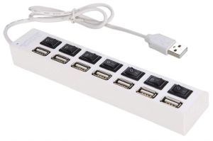 USB-HubSHUIYUE 7-Port USB 2.0 Hub JDL-A7 mit Schaltern für 7,99€