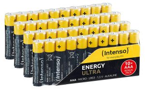 40er Pack Intenso AAA LR03 Alkaline Batterien für 5,99€ inkl. Prime-Versand (statt 9€)