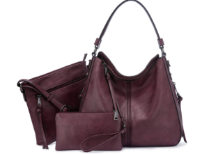 Realer-Store Damen-Handtasche (3er Set, weinrot) für nur 24,49€ inkl. Versand
