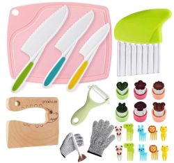 24-teiliges Kinder Küchenmesser Set für nur 8,99€ (statt 17,99€)