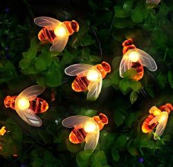 Blitzangebot: 50 LED Honigbienen Solar-Lichterkette für nur 13,59€ (statt 15,99€)