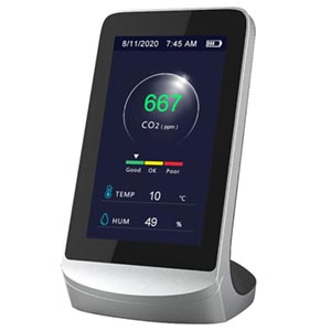 Safysoo CO2-Detektor mit Thermometer, Hygrometer & 4,3 Zoll LCD Display für nur 20,39€ inkl. Prime-Versand