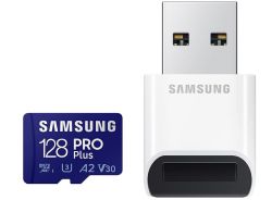 Geht noch: Samsung PRO Plus microSD 128GB Speicherkarte inkl. USB-Kartenleser für nur 12,99€ (statt 24,80€)
