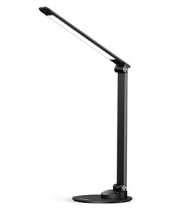 Top! Sympa DL006B01 LED Metall Schreibtischlampe mit 5 Farbtemperaturen und USB-Ladeanschluss für 12,99€