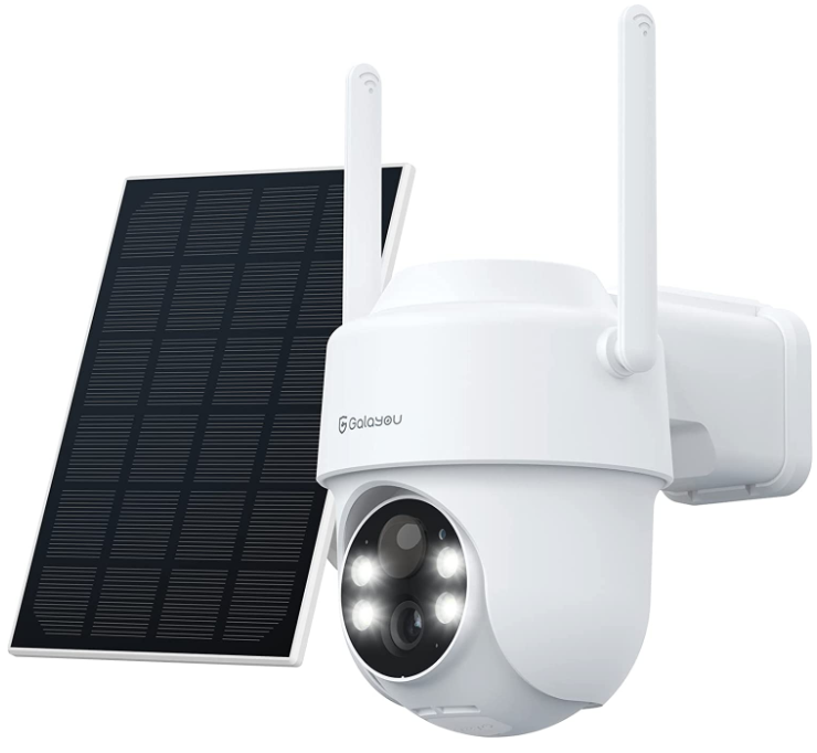 GALAYOU Überwachungskamera für außen mit Akku und Solarpanel für nur 68,99€ inkl. Versand