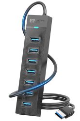 7-Port USB Hub 3.0 mit 50cm Kabel für nur 11,99€ (statt 19,99€)