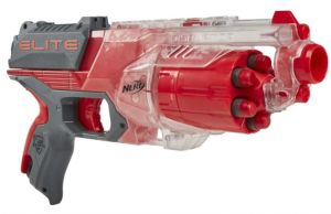 NERF Elite Disruptor Blaster, 6-Dart Trommel mit 6 Elite Darts für 10,80€