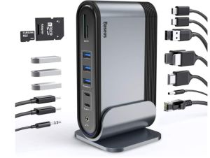 Baseus USB-C Docking Station mit Triple Display Support für 119,99€