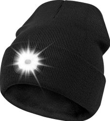Schnell sein: Deilin Mütze in Schwarz mit LED Stirnlampe für nur 5,37€ (statt 13,99€)