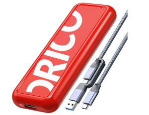 ORICO NVMe M.2 SSD Gehäuse USB 3.2 USB-C, M2-Adapter mit Heatsink für 14,99€