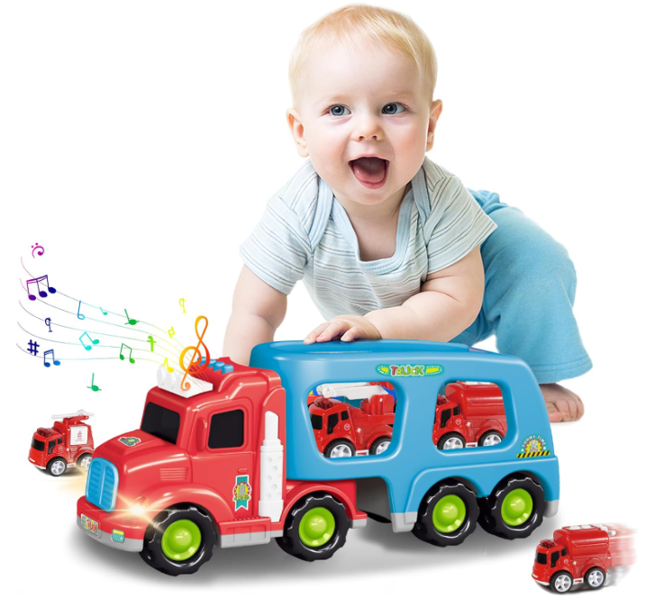 LEYAOYAO Feuerwehrauto Spielzeug mit Ton und Licht für nur 16,99€ bei Prime inkl. Versand