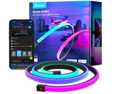 Govee  H61C33D1DE RGBIC 3m Gaming Neon LED Strip (ideal für Gaming Schreibtische, Kompatibel zu Razer Chroma) für 49,99€