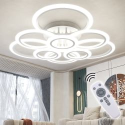 Moderne RUYI 9-Ring LED Deckenlampe für 69,99€ (statt 99,99€)