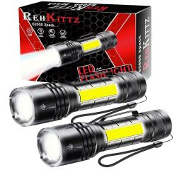 Doppelpack REHKITTZ LED Taschenlampen für nur 7,99€ (statt 9,99€) – Prime