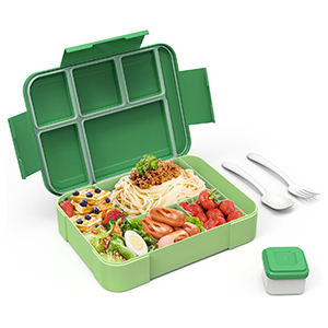 HOBUE Lunch Box mit 6 Fächern (1.330 ml Fassungsvermögen) für nur 8,79€ inkl. Prime-Versand