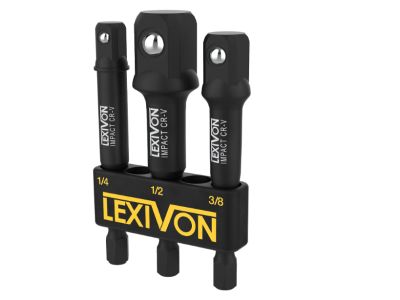 LEXIVON ‎LX-101 Stecknuss Adapter Bit-Set (3 teilig) für 5,03€