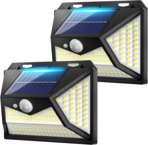 RISEMART Solar LED Lampen mit Bewegungsmelder für 8,99€