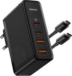 Baseus 100W Schnellladegerät mit 2USB-C und 2USB-A Ports für 39,99€ (statt 59,99€)