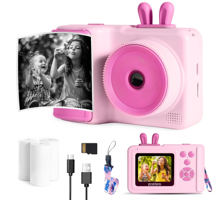 Kinder Sofortbildkamera mit 1080P HD in der Farbe rosa für nur 19,87€ bei Prime inkl. Versand