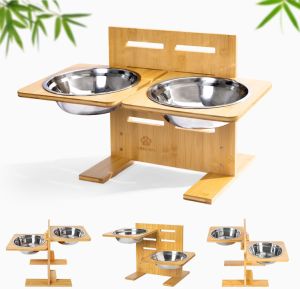 Mora Pets Hundenapf, erhöht mit 4 Höhenverstellbaren Stufen für 23,94€