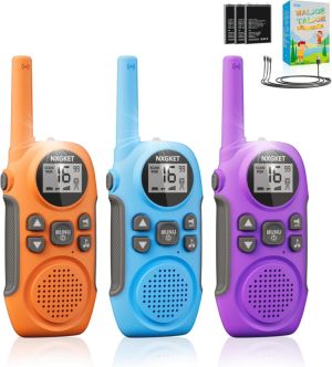 NXGKET Walkie Talkie 3er Set für 22,09€