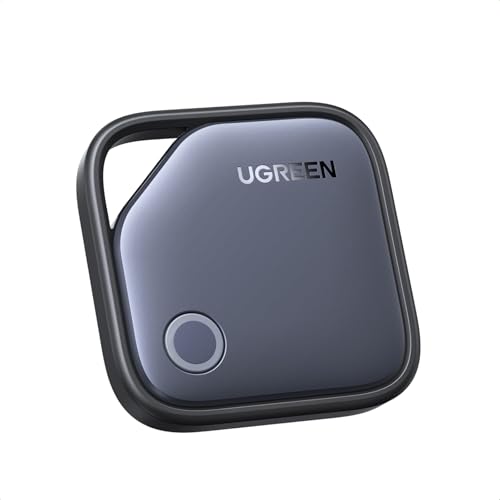 UGREEN FineTrack kompatibel mit Apple Find My (nur iOS), Bluetooth Tracker für Gepäck, Schlüsselfinder, Finder für Schlüssel, Koffer, Reisepässe Smarttag mit Austauschbarer Akku (2 Pack)
