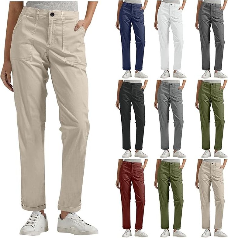 NUR NOCH HEUTE Leichte Damen Cargohose für nur 7,99€