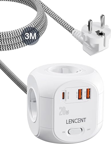 LENCENT 7 in 1 Mehrfachsteckdosen Cube für 19,98€