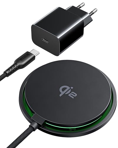 INIU Mag-Safe Ladegerät, 15W Qi2-Zertifiziertes Wireless Charger Induktive iPhone Ladestation INIU Mag-Safe Ladegerät