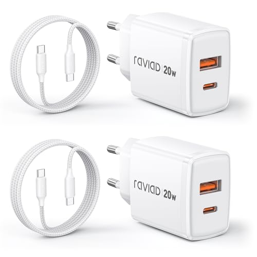 RAVIAD 20W USB C Ladegerät 2-Pack