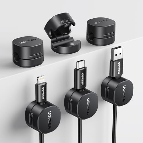 UGREEN 6 Stück Magnetische Kabelclips für 6,83€ bei Amazon