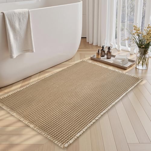 SIXHOME Badematte 40x60cm Braun-Weiß 9,49€