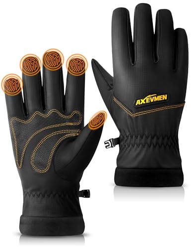 AXEVMEN Winterhandschuhe für 6,99€ – Wasserdicht und Touchscreen-fähig