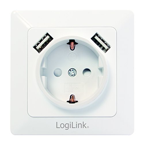 LogiLink PA0162 USB Steckdose mit Kinderschutz für 8,40€