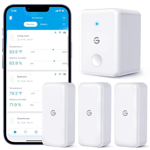 GoveeLife WLAN Hygrometer Thermometer 3er Pack für 33,43€ bei Amazon