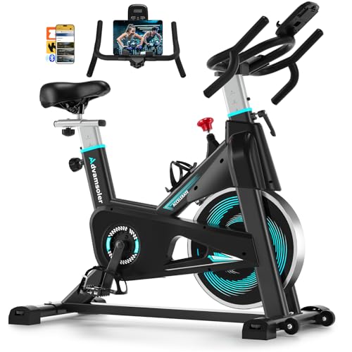 Advamsoler Heimtrainer Fahrrad mit App und LCD-Monitor Advamsoler Heimtrainer Fahrrad