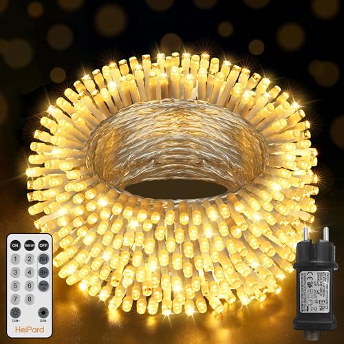 HeiPard Lichterkette Außen Innen 20m 200LED, Warmweiß HeiPard Lichterkette