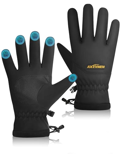 AXEVMEN wasserdichte Thermo Winterhandschuhe für 7,12€ bei Amazon
