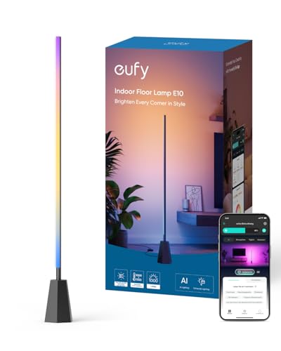 Eufy Zimmer-Stehlampe E10 für 49,99€ – Smarte Beleuchtung mit 16 Mio. Farben
