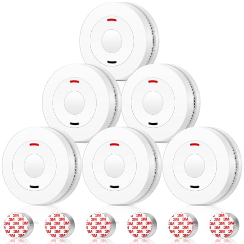 YEEFON Rauchmelder 6er Pack mit 10 Jahre Batterie für 54,99€