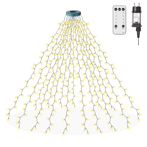 Sylvwin 2M Weihnachtsbaumbeleuchtung mit 400 LEDs für 12,15€