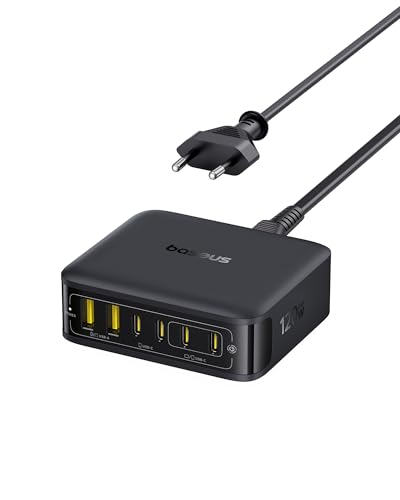 Baseus USB C Ladegerät 120W Netzteil GaN 6-Port