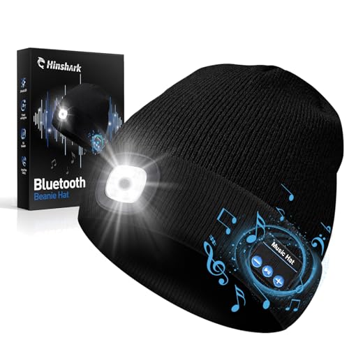 Hinshark Bluetooth Mütze mit LED Licht
