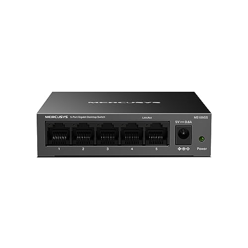 Mercusys MS105GS 5-Ports Gigabit Netzwerk Switch